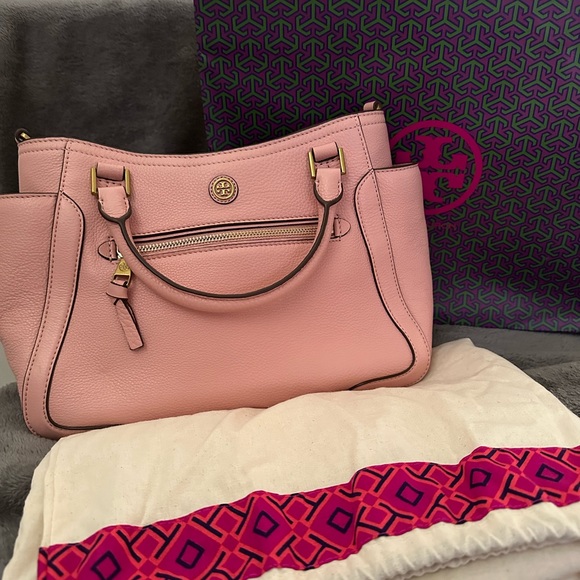 Tory Burch Frances Small Satchel Pink ✨Host Pick✨ - Picture 1 of 5
